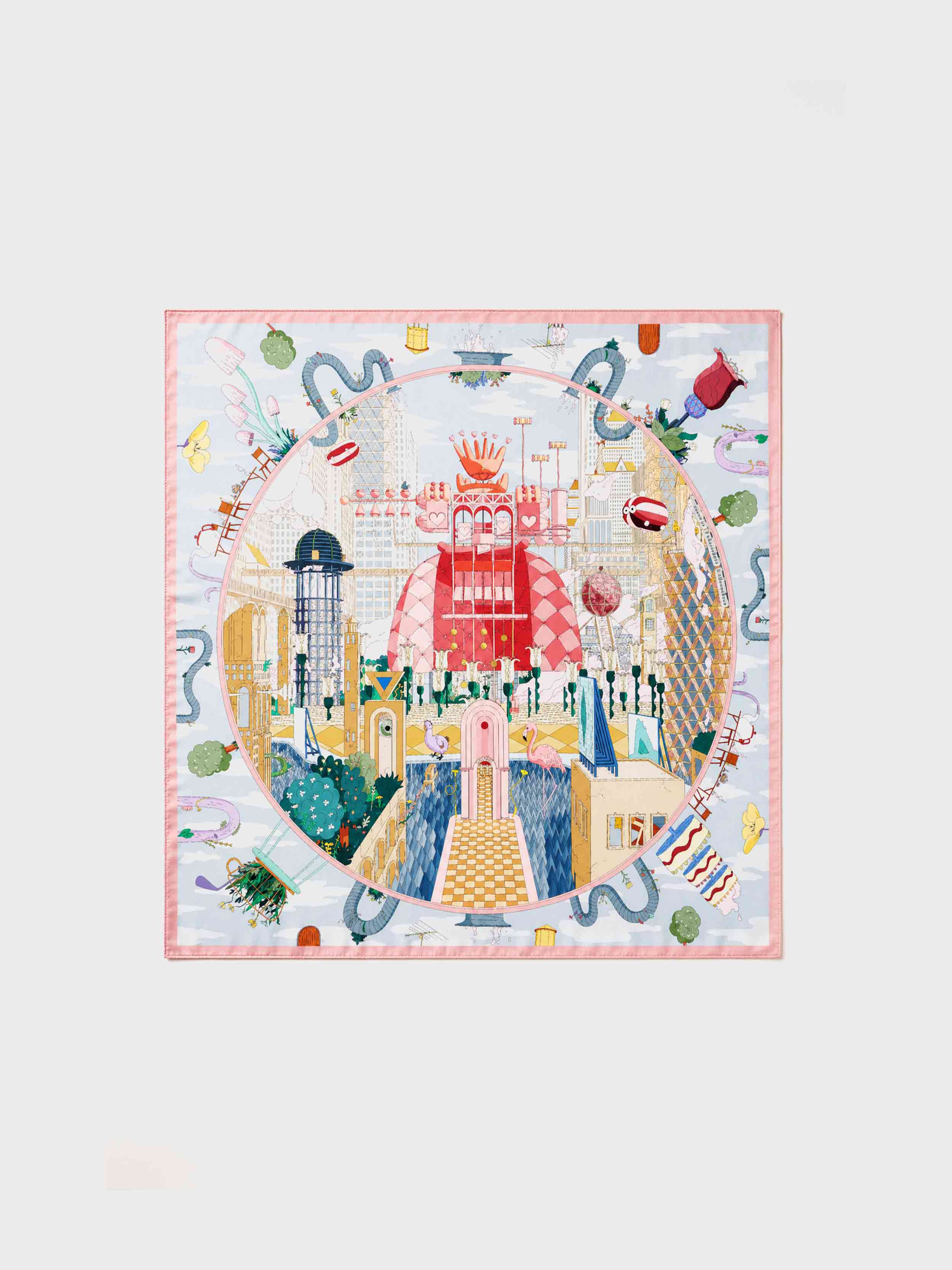 ‘enternal wonderland’ cashmere-silk shawl 140