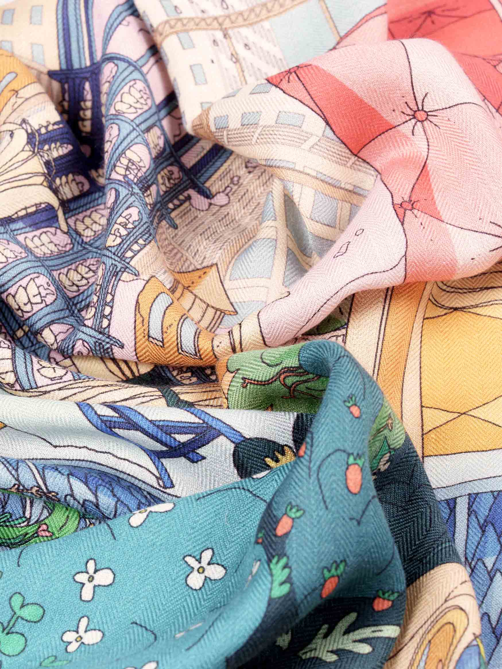 ‘enternal wonderland’ cashmere-silk shawl 140