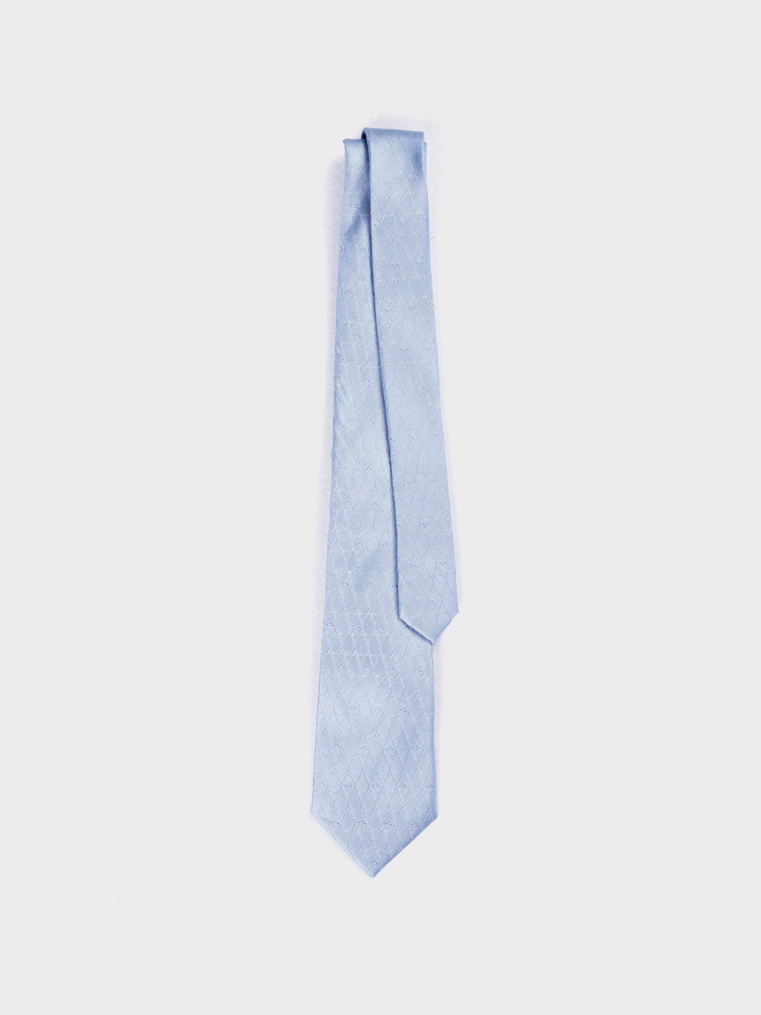 ‘field of lilies’ silk jacquard tie