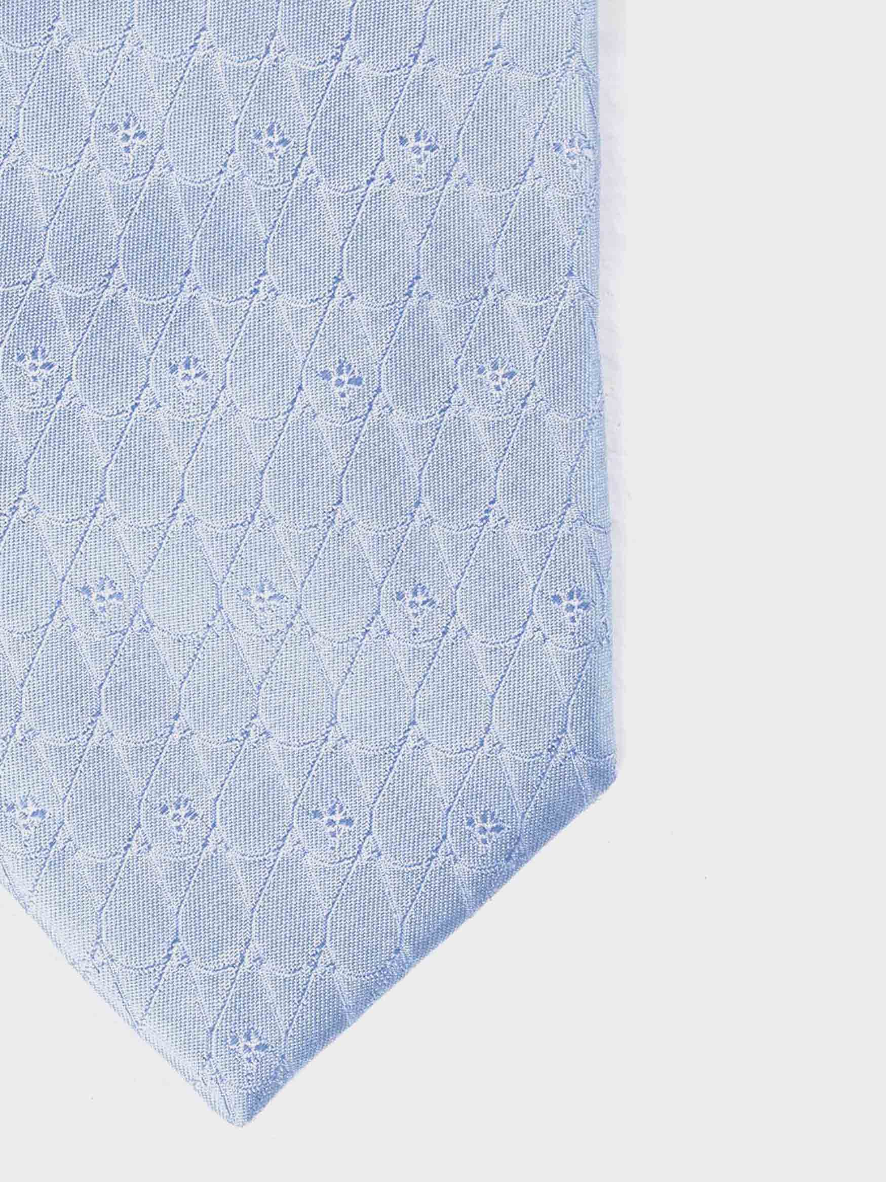 ‘field of lilies’ silk jacquard tie