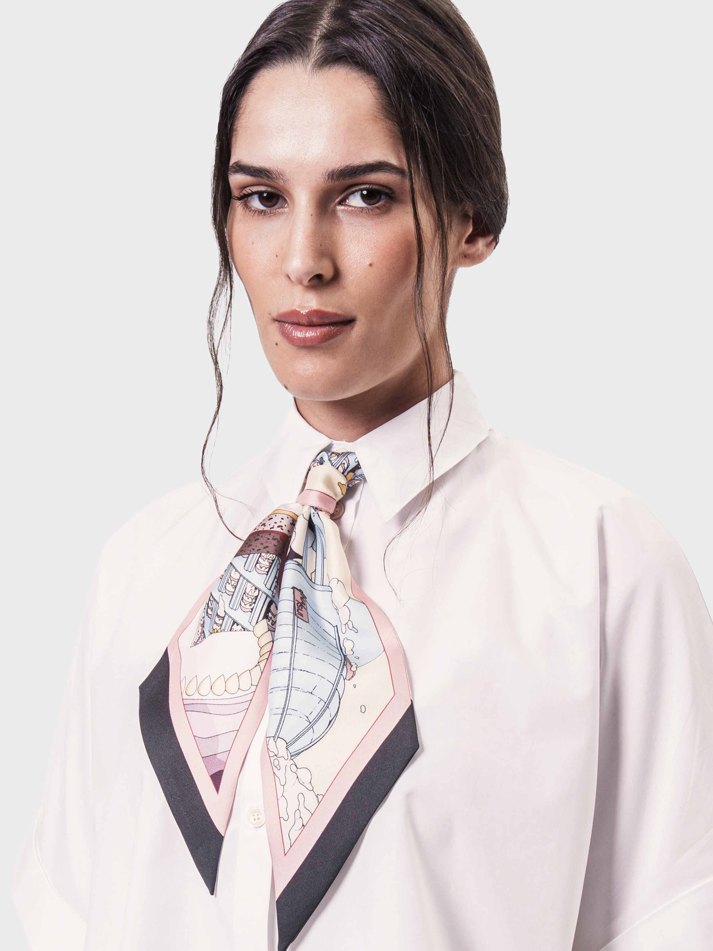 ‘hatter arcade tower’ silk maxi twilly
