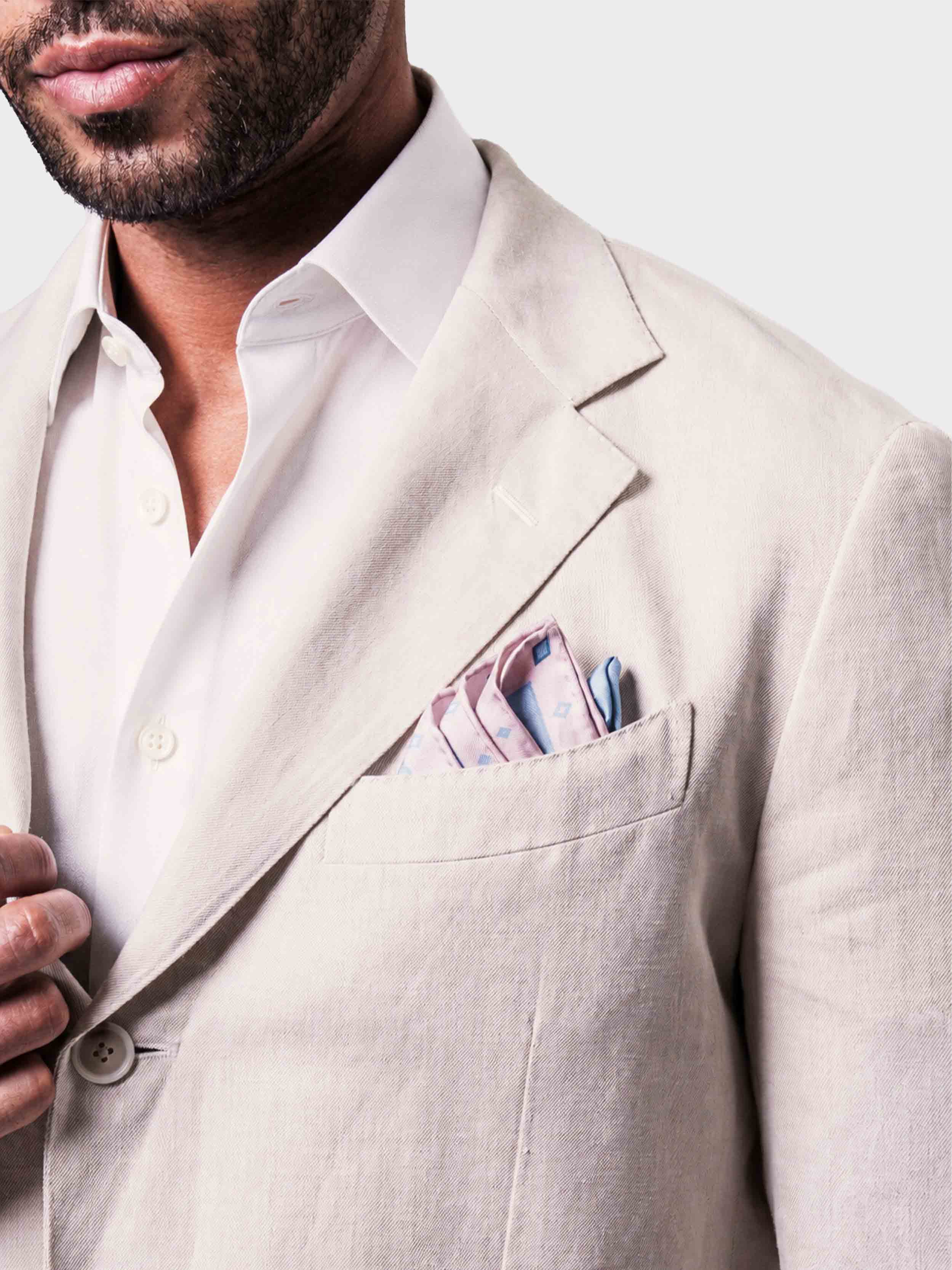 ‘sleeping garden’ silk pocket square 40