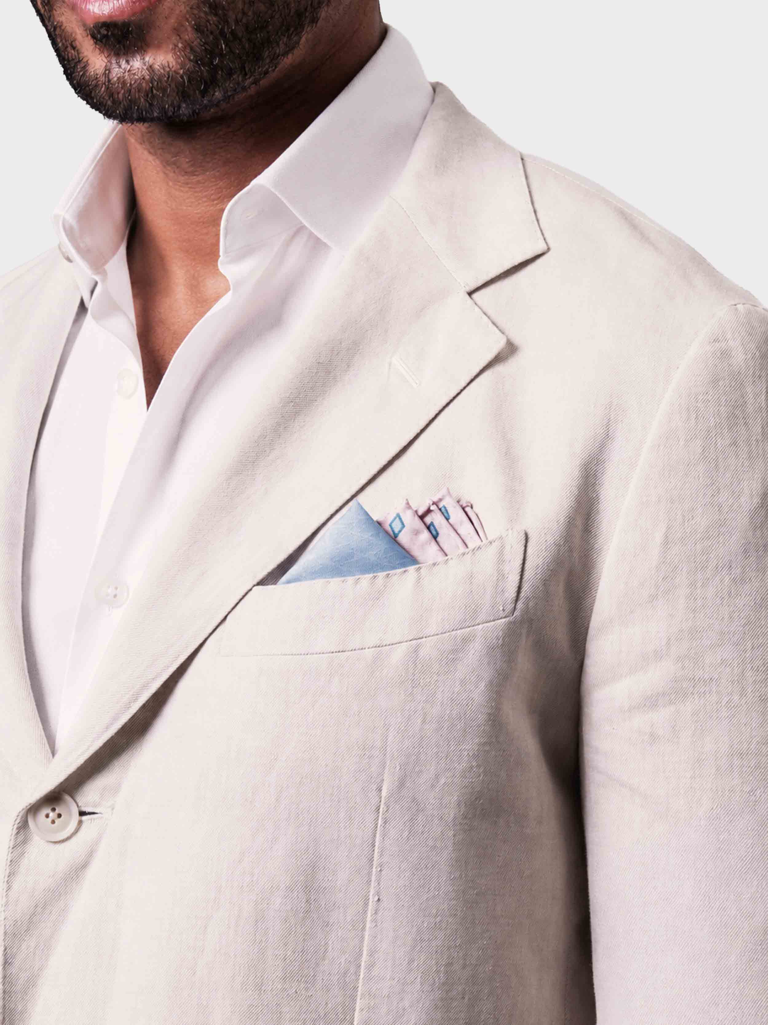 ‘sleeping garden’ silk pocket square 40