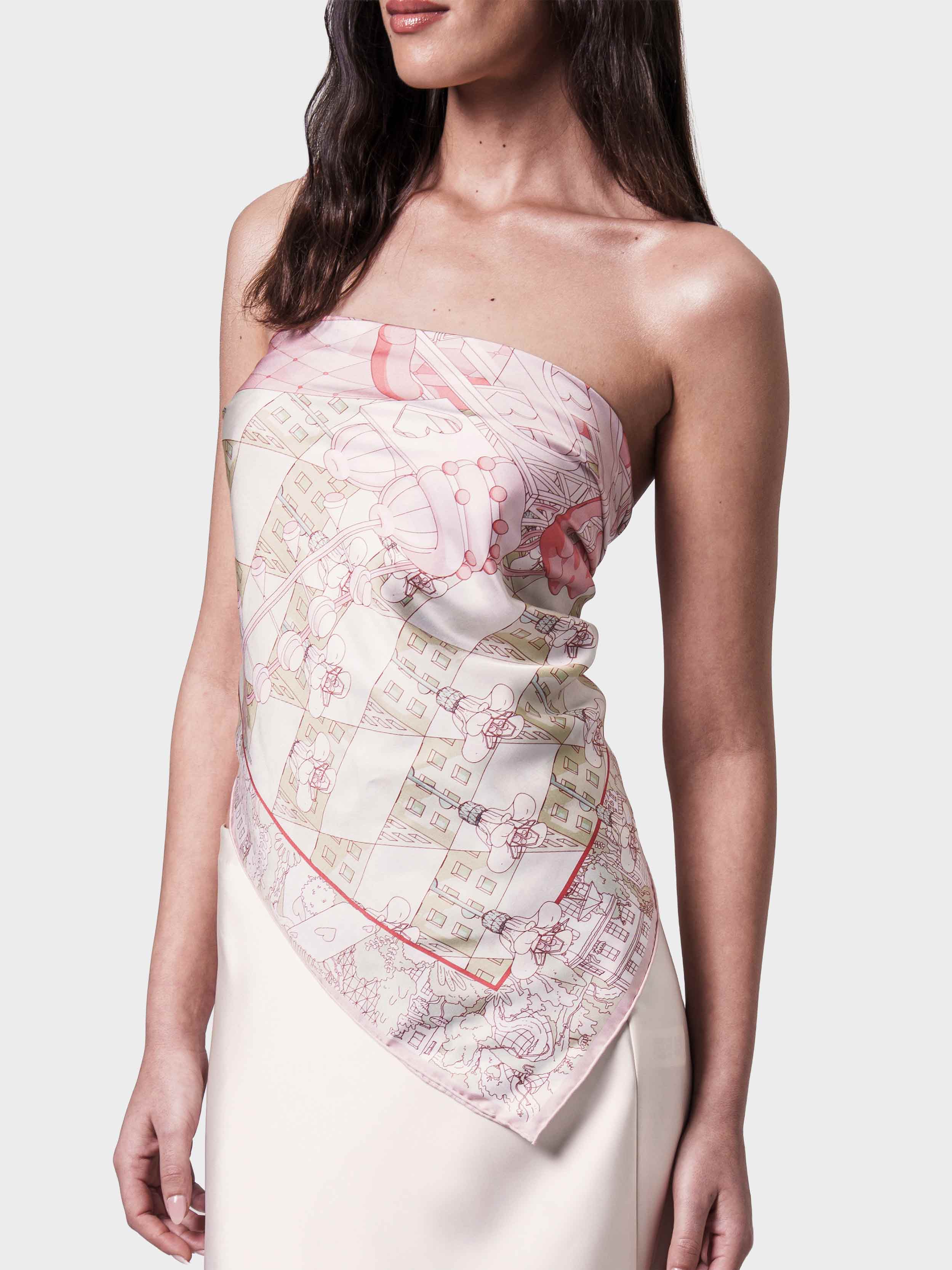 ‘queen of harvest’ silk foulard 90